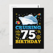 Carte Postale Croisière Pour Mon Anniversaire De 75 Ans (Devant / Derrière)
