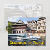 Carte Postale Croisière sur l'Ill à Strasbourg, France (Devant / Derrière)