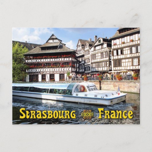 Carte Postale Croisière sur l'Ill à Strasbourg, France (Devant)