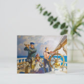 Carte Postale Croisières, 1937 par Newell Convers Wyeth (Debout devant)