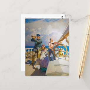 Carte Postale Croisières par Newell Convers Wyeth