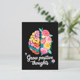 Carte Postale Croissance des pensées positives - Inspirationnel