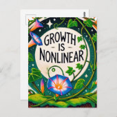 Carte Postale Croissance non linéaire Floral Moral Glory (Devant / Derrière)
