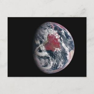 Carte Postale Croissance plante Sur La Planète Terre.