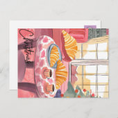 Carte Postale Croissant de Noël (Devant / Derrière)