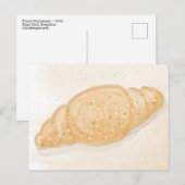 Carte Postale Croissant frais (Devant / Derrière)