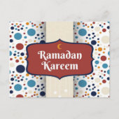 Carte Postale Croissant Ramadan Kareem (Devant)