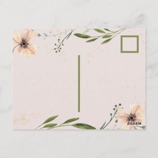 Carte Postale Croître comme une mauvaise herbe, fille premier an (Dos)