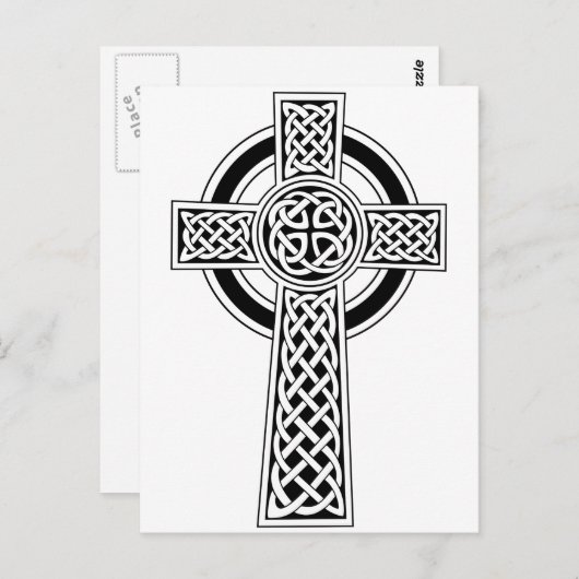 Carte Postale Croix celtique (Devant / Derrière)