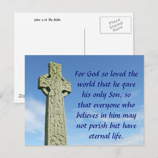 Carte Postale Croix celtique (Devant / Derrière)