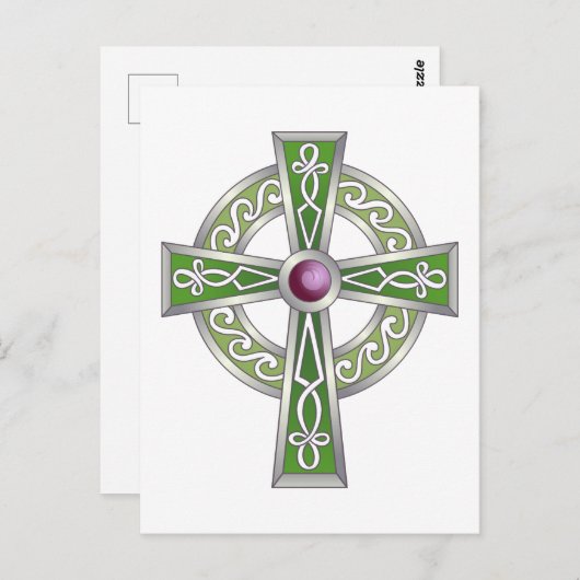 Carte Postale Croix celtique (Devant / Derrière)