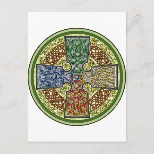 Carte Postale Croix celtique 4-Color (Devant)