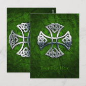 Carte Postale Croix celtique personnalisée (Devant / Derrière)