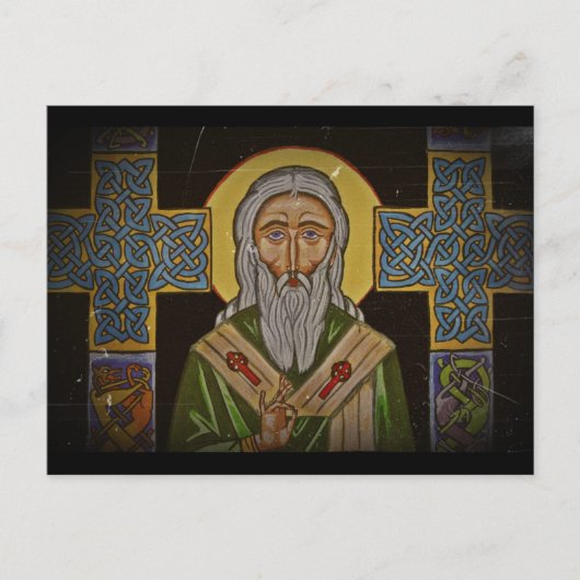 Carte Postale Croix celtique Saint Patrick (Devant)