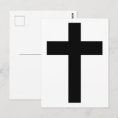 Carte Postale Croix chrétienne (Devant / Derrière)