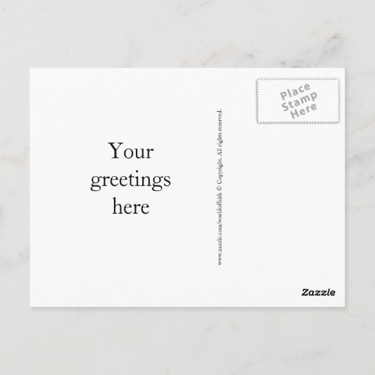 Carte Postale Croix chrétienne (Dos)