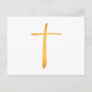Carte Postale Croix chrétienne latine moderne