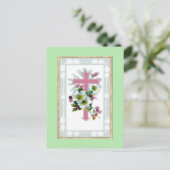 Carte Postale Croix chrétienne rose (Debout devant)