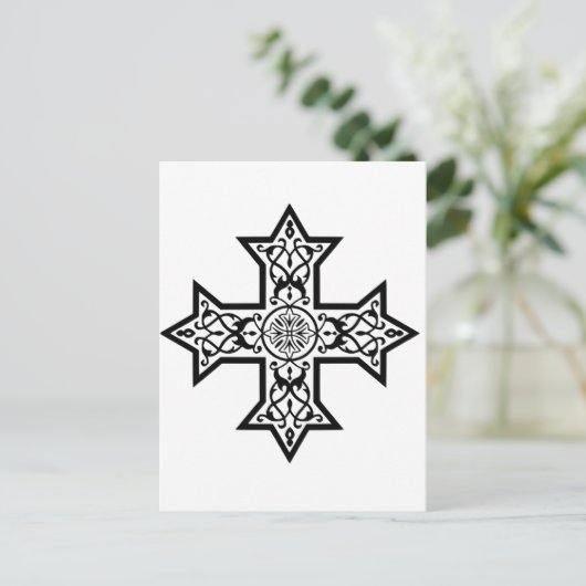 Carte Postale Croix copte (Debout devant)