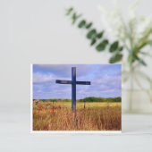 Carte Postale Croix dans la campagne Notecard (Debout devant)