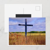 Carte Postale Croix dans la campagne Notecard (Devant / Derrière)