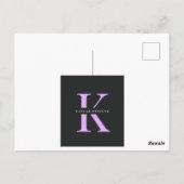 Carte Postale Croix dans la campagne Notecard (Dos)