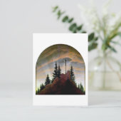 Carte Postale Croix dans les montagnes, Friedrich (Debout devant)