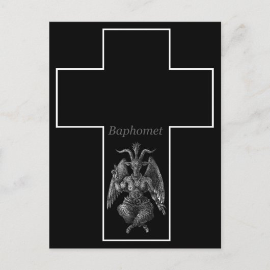 Carte Postale Croix de Baphomet (Devant)