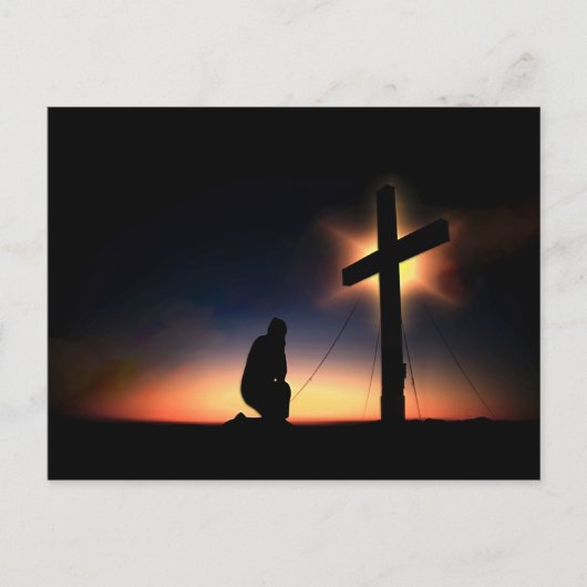 Carte Postale Croix de crucifixion Jésus Christ (Devant)