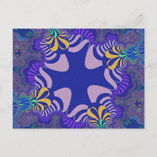 Carte Postale Croix de lavande et de violet (Devant)