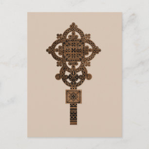 Carte Postale Croix de main en bois