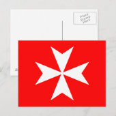 Carte Postale Croix de Malte (Devant / Derrière)
