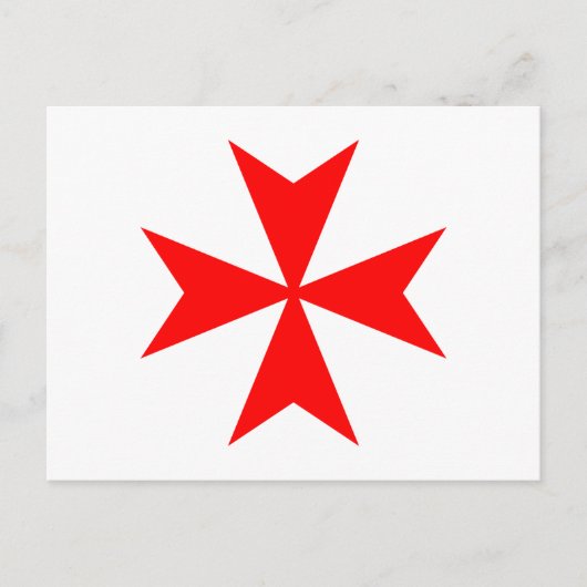 Carte Postale Croix de Malte (Devant)