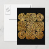 Carte Postale Croix de nouage celtique (Devant / Derrière)