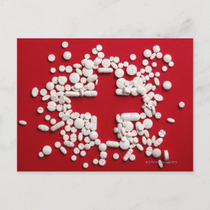 Carte Postale Croix de pilules