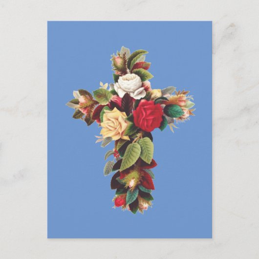 Carte Postale Croix de Rose (Devant)