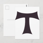 Carte Postale Croix de Tau Saint Anthony (Devant / Derrière)