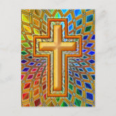 CARTE POSTALE CROIX DÉCORATIVE (Devant)