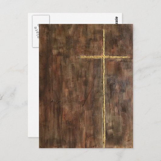 Carte Postale Croix d'or (Devant / Derrière)