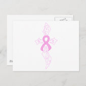 Carte Postale Croix du cancer du sein (Devant / Derrière)
