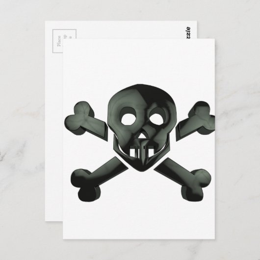 Carte Postale croix du crâne (Devant / Derrière)