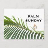Carte Postale Croix du dimanche des Rameaux avec palme verte (Devant)
