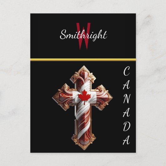 Carte Postale Croix d'unité canadienne. (Devant)