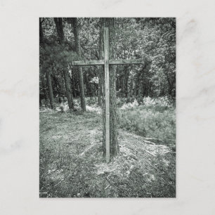 Carte Postale Croix en bois Cimetière Red Hill Milledgeville GA