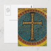Carte Postale Croix en mosaïque de Ravenne (Devant / Derrière)