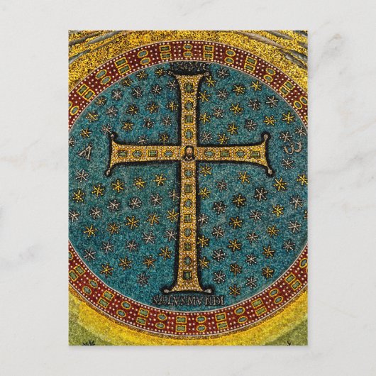 Carte Postale Croix en mosaïque de Ravenne (Devant)