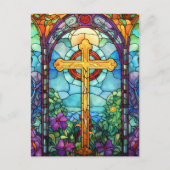 Carte Postale Croix en verre tendu (Devant)