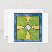 Carte Postale Croix en verre tendu (Devant / Derrière)