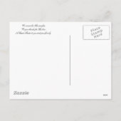 Carte postale Croix et communion Pâques (Dos)