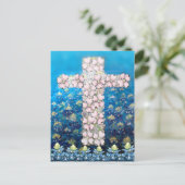 Carte Postale Croix florale (Debout devant)